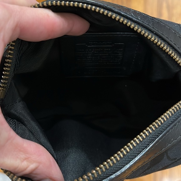 Coach Y2K Coach Black on Black Signature C Jacquard Baguette Mini Crossbody Bag - Picture 12 of 12